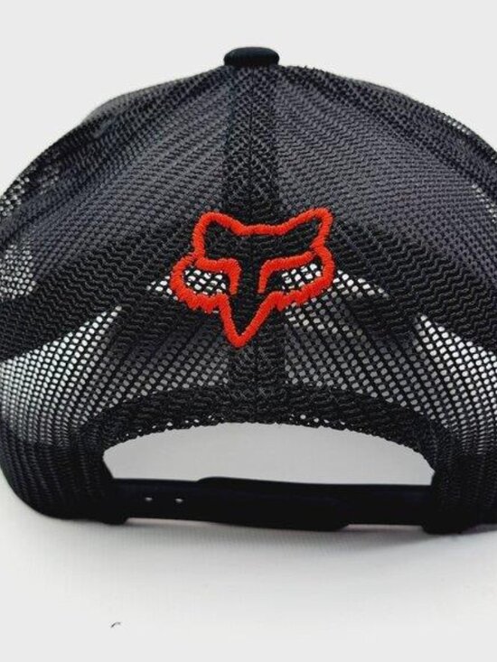 Fox Racing Richardson 112 Trucker Hat USA Embroidered Patch Red Black Snapback main image 4